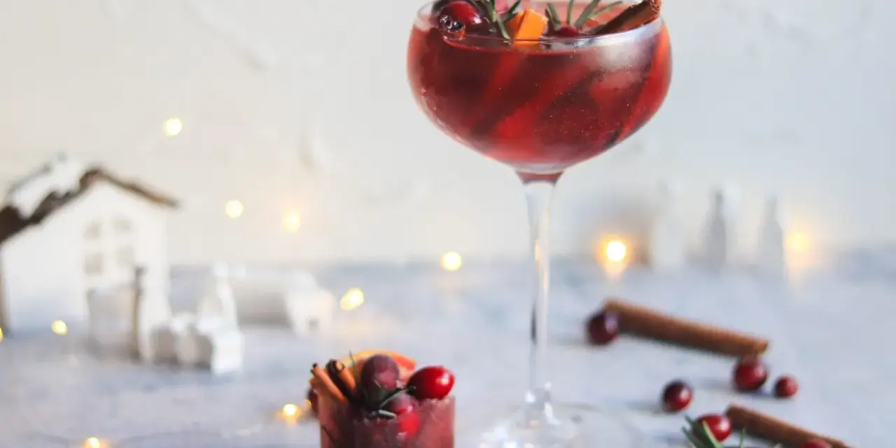 Festliches Winter Aperol Spritz Rezept mit Cranberries, Orange & Zimt. Ein Hauch von Weihnachten im Glas.