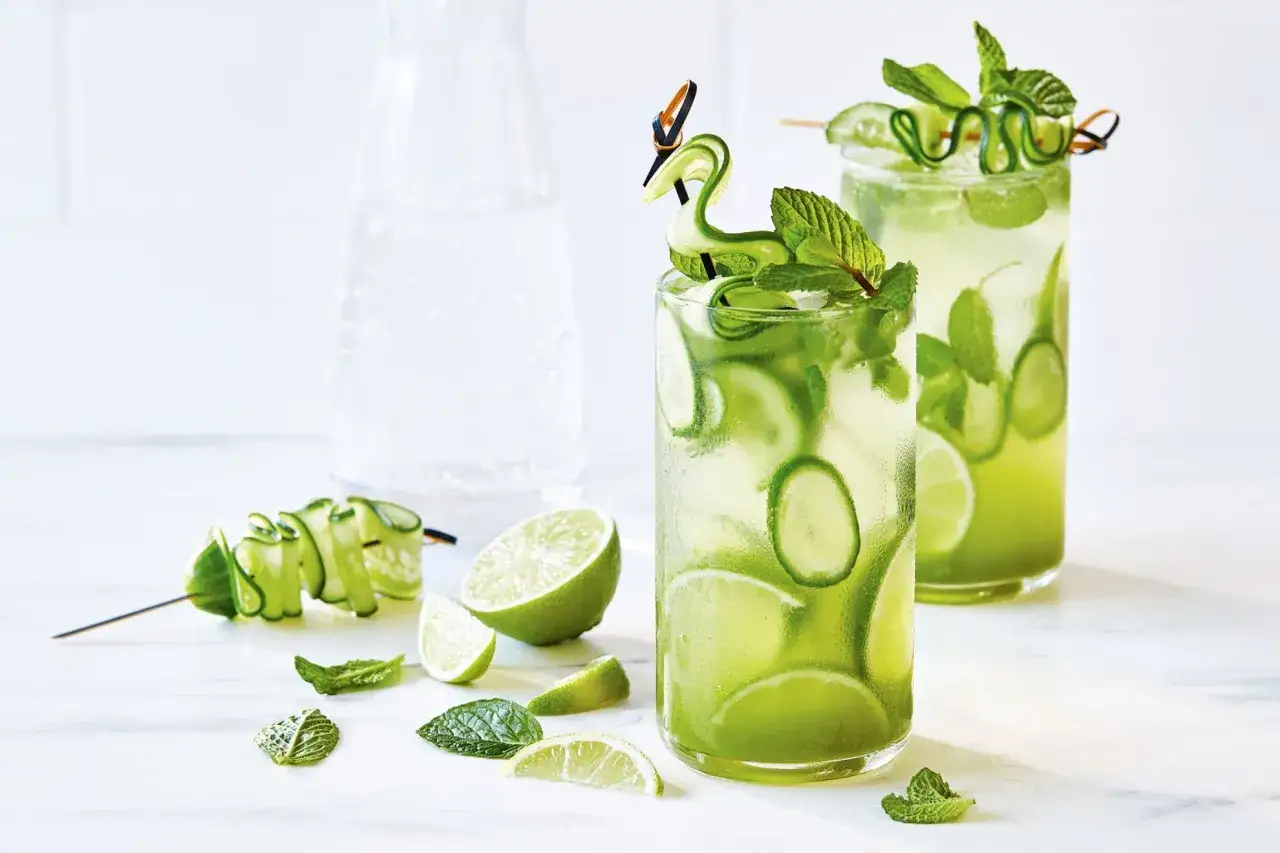 Erfrischende Sommer-Gin-Rezepte mit Gurke und Minze. Perfekt f&uuml;r hei&szlig;e Tage!